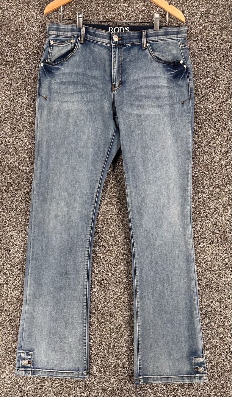 RODS True Western Jeans Womens SZ 13/14x36 Bootcut Stretch Elastic Waist Concert